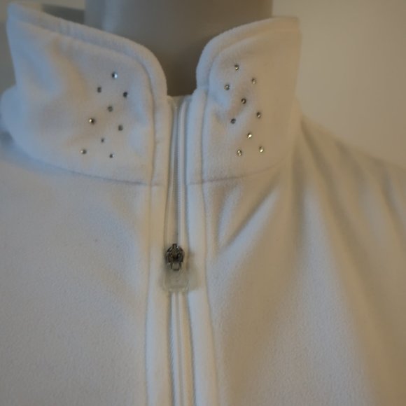 Womens Spyder White 1/4 Zip Fleece Pullover Jacket 16 * - Picture 4 of 10